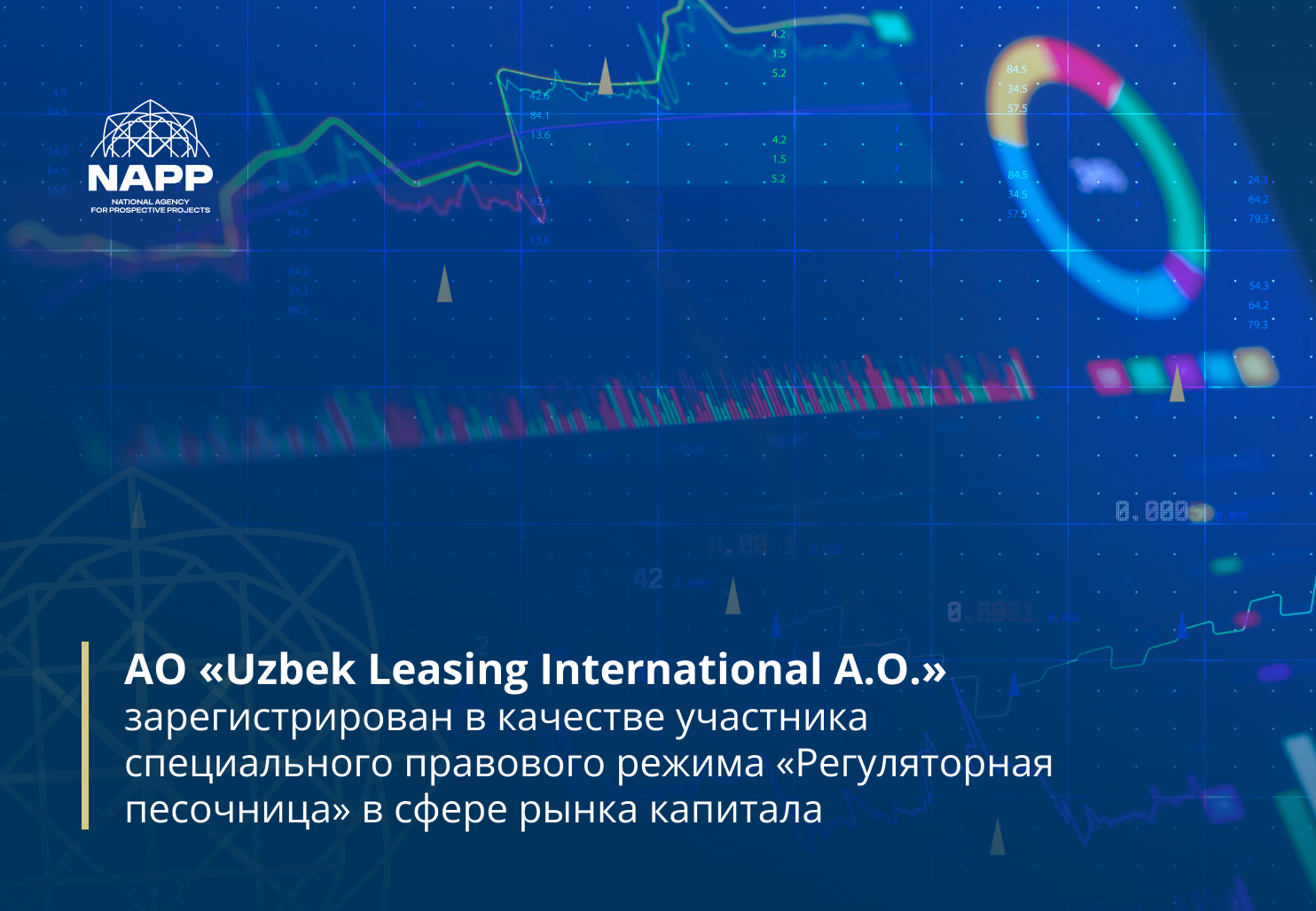 AО «Uzbek Leasing International A.O.»  зарегистрирован в качестве участника специального правового режима «Регуляторная песочница» в сфере рынка капитала